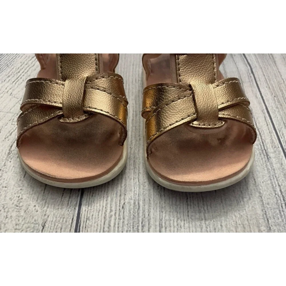 Rose Gold See Kai Run Baby Girl Toddler Sandals Shoes, Size 4